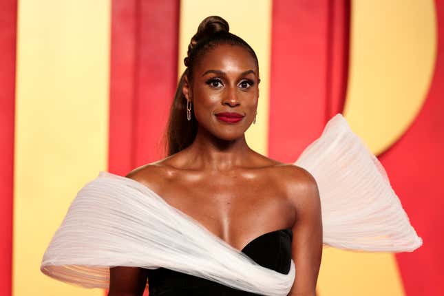 Issa Rae at the 2024 Vanity Fair Oscar Party held at the Wallis Annenberg Center for the Performing Arts in Beverly Hills, California on March 10, 2024.