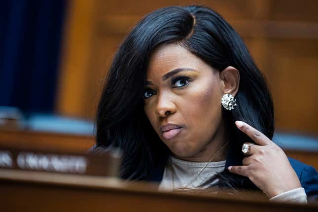 UNITED STATES - MAY 22: Rep. Jasmine Crockett, D-Texas, attends the House Oversight and Accountability Committee hearing.