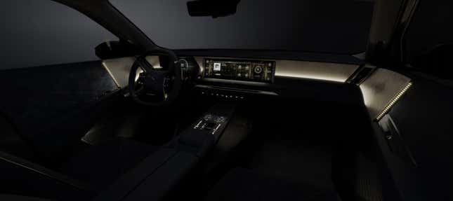 Interior lighting of a DS N°8