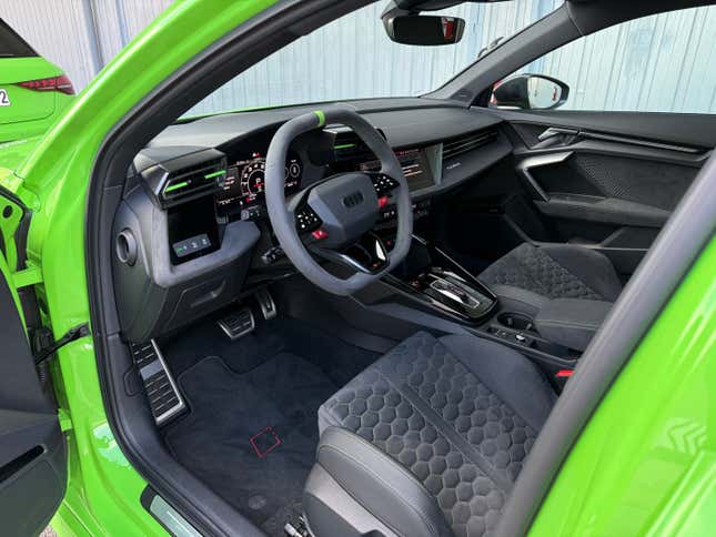 Interior design of the Audi RS3 2025