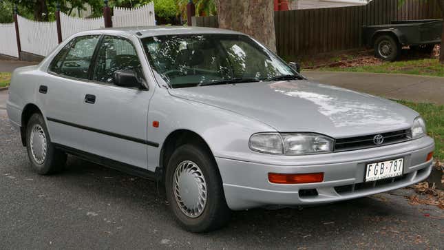 A silver 1993 Toyota Camry