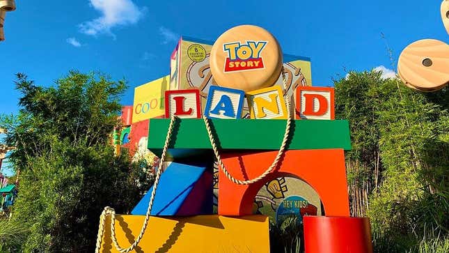 Toy Story Land sign at Disney Hollywood Studios