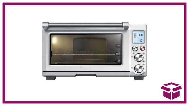 Ten separate functions and super-fast cooking times make this toaster oven a must-have. 