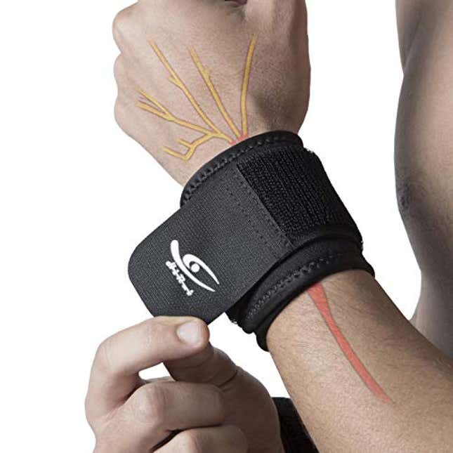 HiRui 2 PACK Wrist Compression Strap and Wrist Brace Sport Wrist ...