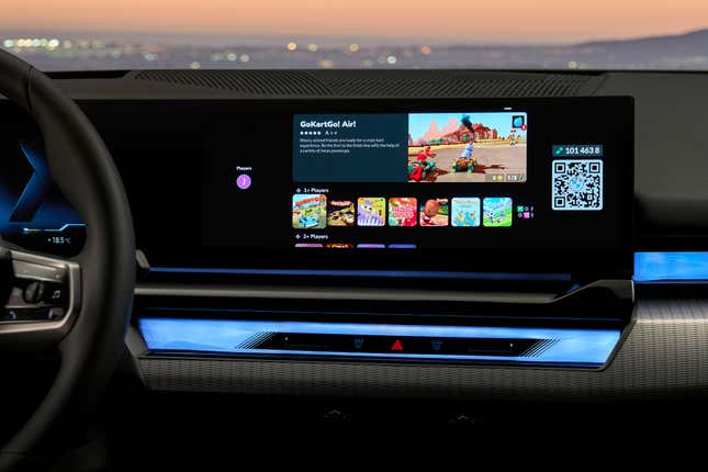 Image for article titled Now BMW Thinks People Want To Play Video Games In Their Car