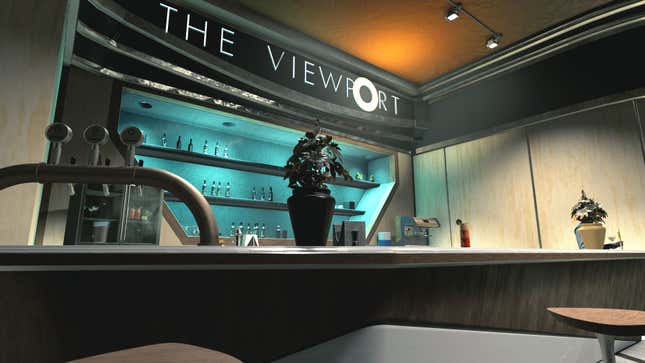 Une image de la bar Viewport et ses finitions de luxe. 