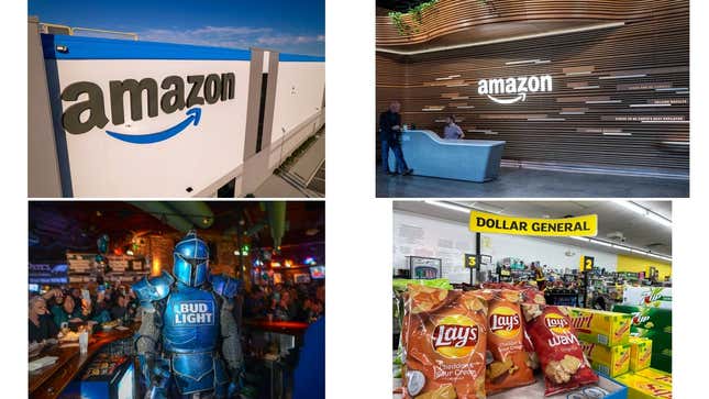 Image de l'article intitulé Le Prime Day d’Amazon, Dollar General bat Walmart et Target, Bud Light tombe&amp;#xa0;: tour d’horizon de l’actualité du commerce de détail