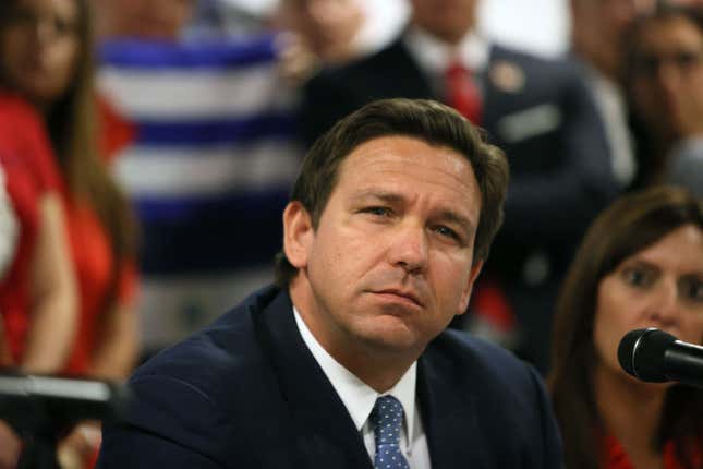 Texas Governor Ron DeSantis.