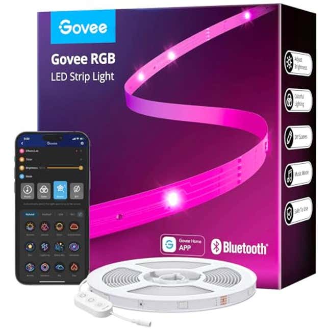 Image for article titled Govee 100ft LED Strip Lights, Now 40% Off