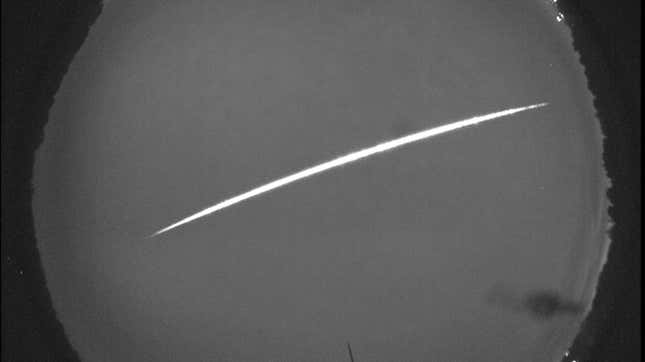 The “earthgrazing” meteor, as captured by a NASA camera in Huntsville, Alabama on November 9, 2021.