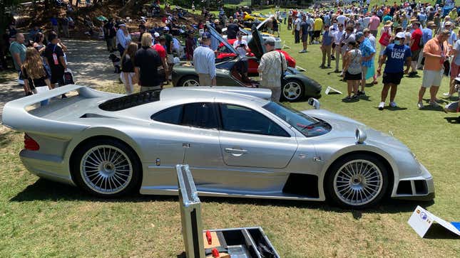 This is not the CLK GTR in question, though it is a CLK GTR — specifically one I saw at Amelia Island in May.