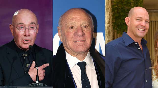 The three men currently under investigation: media magnate David Geffen, Fox co-founder Barry Diller and Alexander von Fürstenberg