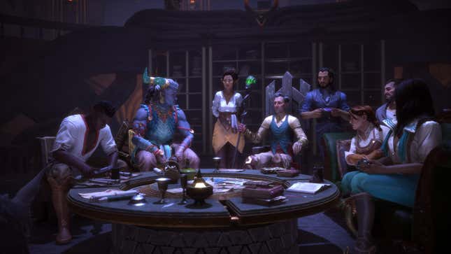The cast of Dragon Age: The Veilguard.