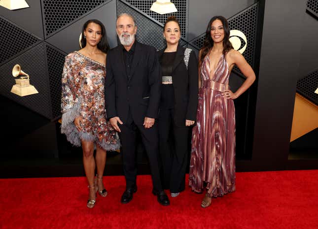 (L-R) Brooklyn Sudano, Bruce Sudano, Mimi Sommer and Amanda Sudano attend the 66th GRAMMY Awards at Crypto.com Arena on February 04, 2024 in Los Angeles, California. 