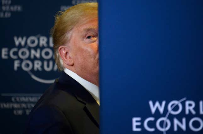 Image for article titled It&#39;s already Donald Trump&#39;s world in Davos