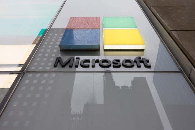 Image for article titled Microsoft is stealing Amazon's thunder in the cloud — and AI