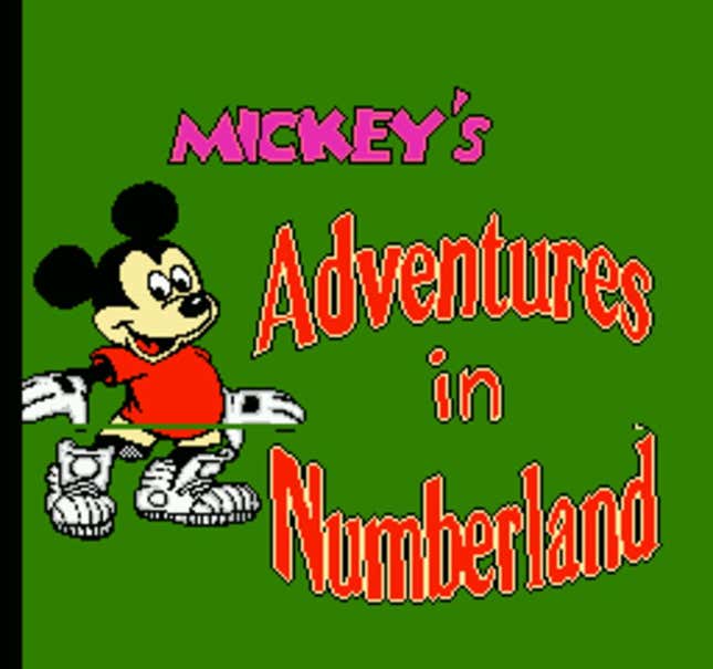 Mickey's Adventure in Numberland Screenshots and Videos - Kotaku