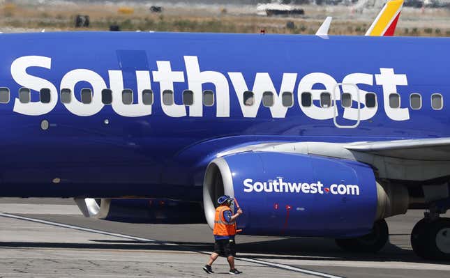 A Southwest Airlines plane