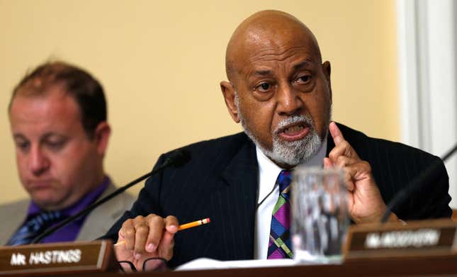 Rep. Alcee Hastings (D-FL) speaks during a debate at a committee meeting July 29, 2014 at the U.S. Capitol in Washington, DC. 