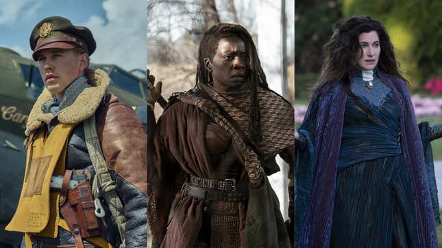 Austin Butler in Masters Of The Air; Danai Gurira in TWD: The Ones Who Live; Kathryn Hahn in Agatha: Darkhold Diaries