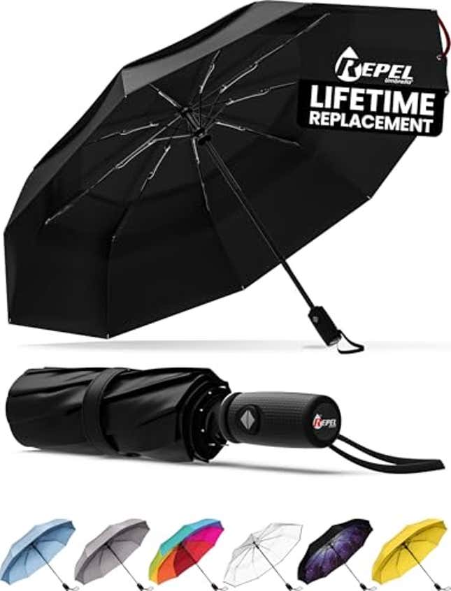 Image for article titled Repel Umbrella Windproof Travel Umbrellas for Rain, Now 10% Off