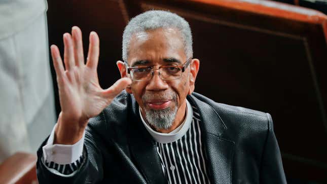 U.S. Rep. Bobby Rush, D-Ill., waves to guests in the balcony as he takes his seat on Capitol Hill in Washington, Tuesday, Feb. 28, 2017, before President Donald Trump’s speech to a joint session of Congress. Longtime U.S. Rep. Rush, a onetime Black Panther with a dramatic rise in Illinois politics, won’t seek reelection after 15 terms representing his Chicago-area district, according to a prepared video announcement obtained Monday, Jan. 3, 2022, by The Associated Press. 