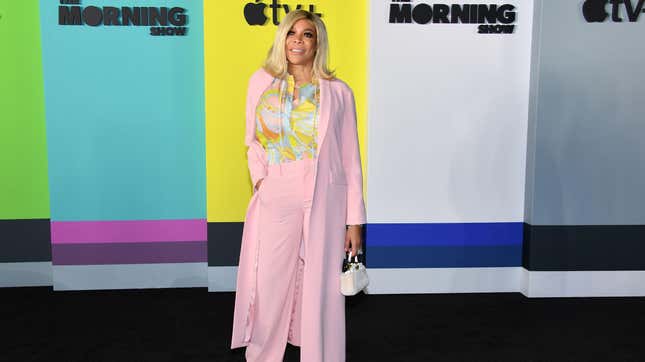 Wendy Williams arrives for Apples “The Morning Show” global premiere on October 28, 2019 in New York.