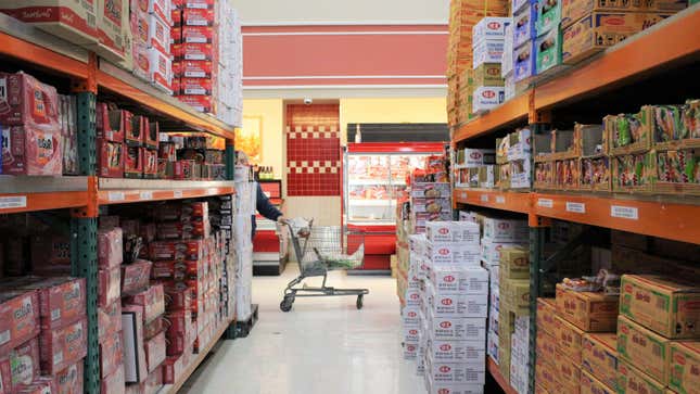 Aisle of an Asian Supermarket