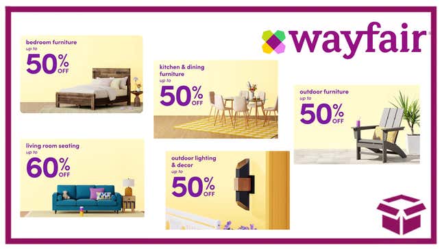 Image for article titled Shop the Wayfair Spring Sale for Up to 70% Off Indoor and Outdoor Decor, Furniture and More