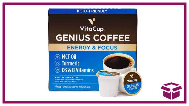 Drink your supplements with your coffee or tea with 30% off VitaCup.