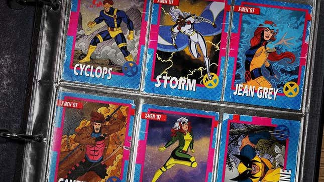Image for article titled X-Men '97's Nostalgia Assault Continues in These Gloriously Retro Trading Cards