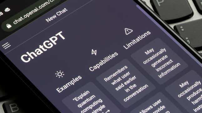 Image for article titled ChatGPT's Website Traffic Dipped for the First Time Since Its Launch