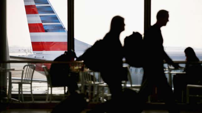 An American Airlines plane