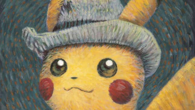 Pikachu wearing a hat.