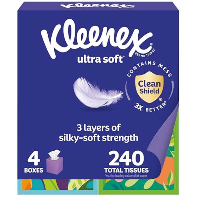 Image for article titled Kleenex Ultra Soft Facial Tissues, Now 12% Off