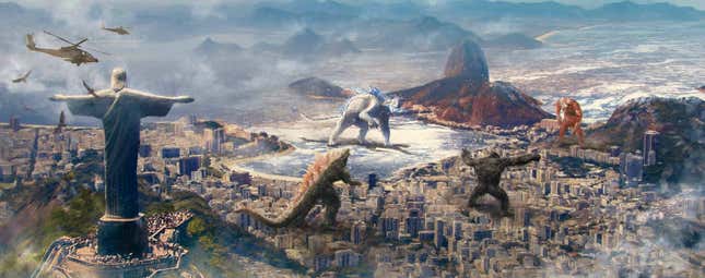 Image for article titled The Godzilla x Kong Art Book Is as Gorgeous as the Movie