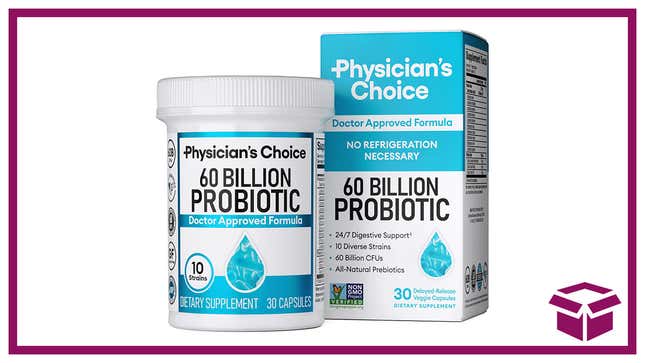 Physician’s Choice probiotics are the shelf-stable route to a healthy gut biome.