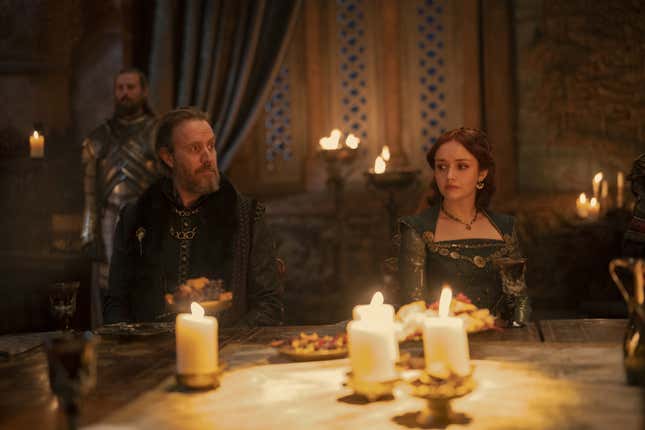 Rhys Ifans and Olivia Cooke