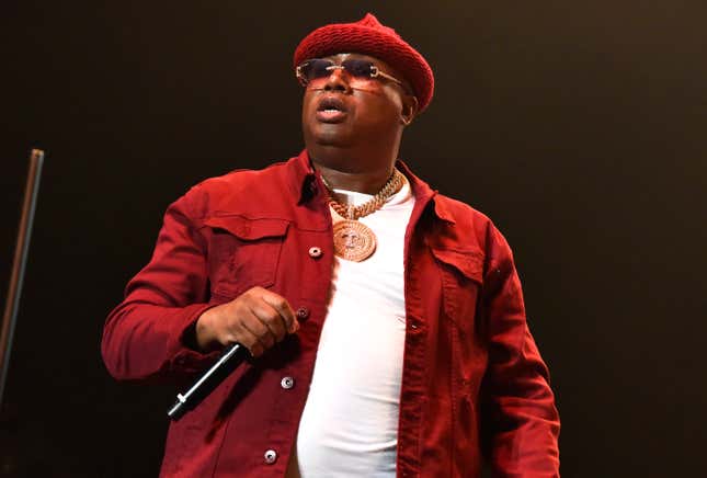 E-40 performs during the Mount Westmore tour at Stockton Arena on May 26, 2022 in Stockton, California.