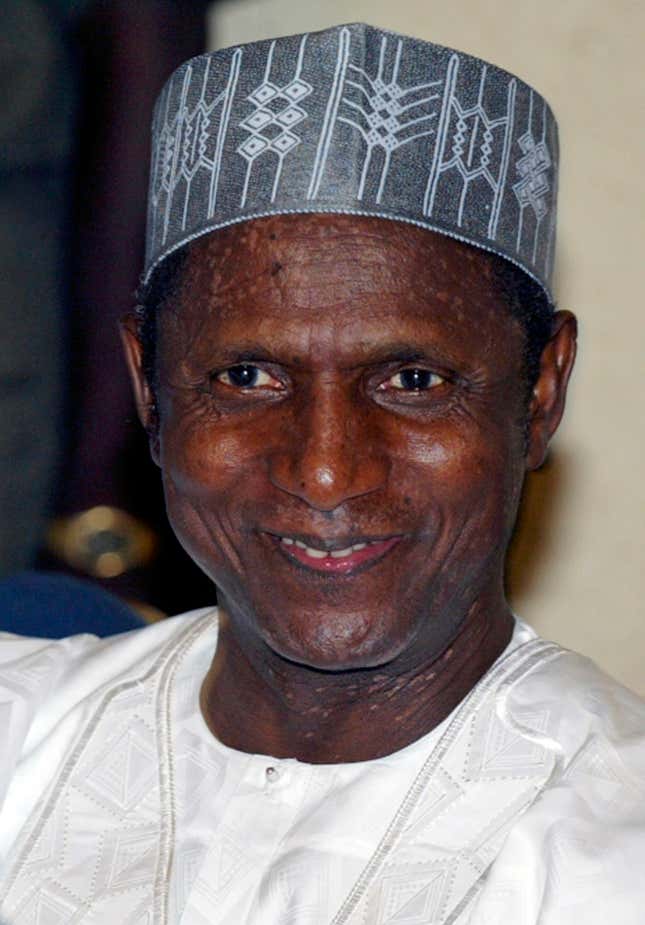 Nigeria’s late president Umaru Musa Yar’Adua.