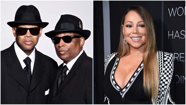 (L-) Jimmy Jam and Terry Lewis; Mariah Carey.