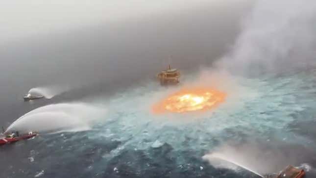 Image for article titled The Gulf Of Mexico Was On Fire