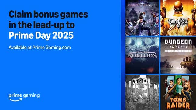 A promo image for Prime Gaming's new games.
