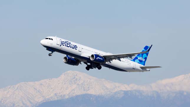 A JetBlue Airways plane