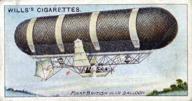 Image for article titled 11 Gorgeous Collectible Cards of Flying Machines From Over a Century Ago