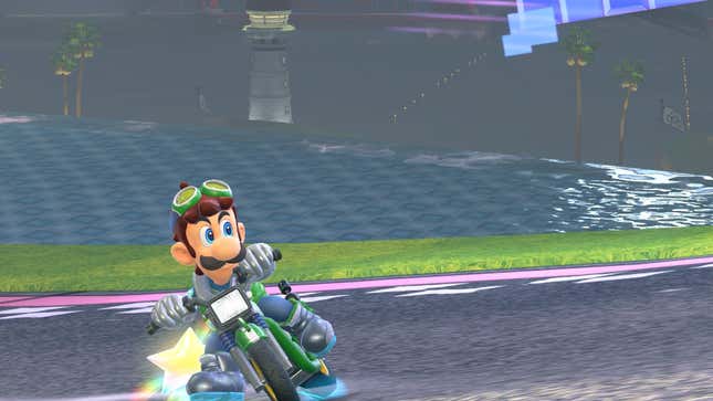 Luigi drifting.