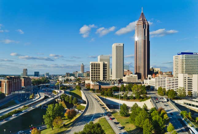 Skyline view of downtown Atlanta, Georgia