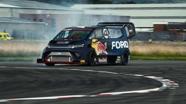 Image for article titled Ford&#39;s Electric Van Is Faster Around The &#39;Top Gear&#39; Track Than Any Supercar Ever Made