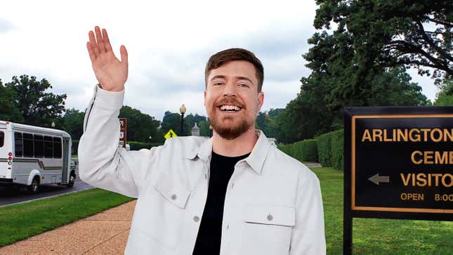 Image for article titled MrBeast Announces He Has Resurrected Everyone Buried At Arlington National Cemetery