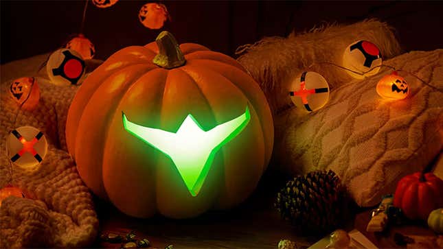 A Metroid pumpkin.